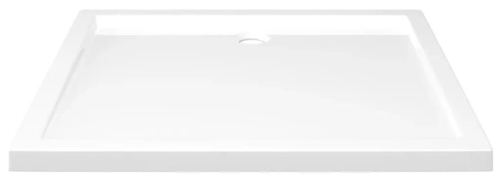 Βάση Ντουζιέρας Ορθογώνια Λευκή 80 x 90 εκ. από ABS - Λευκό