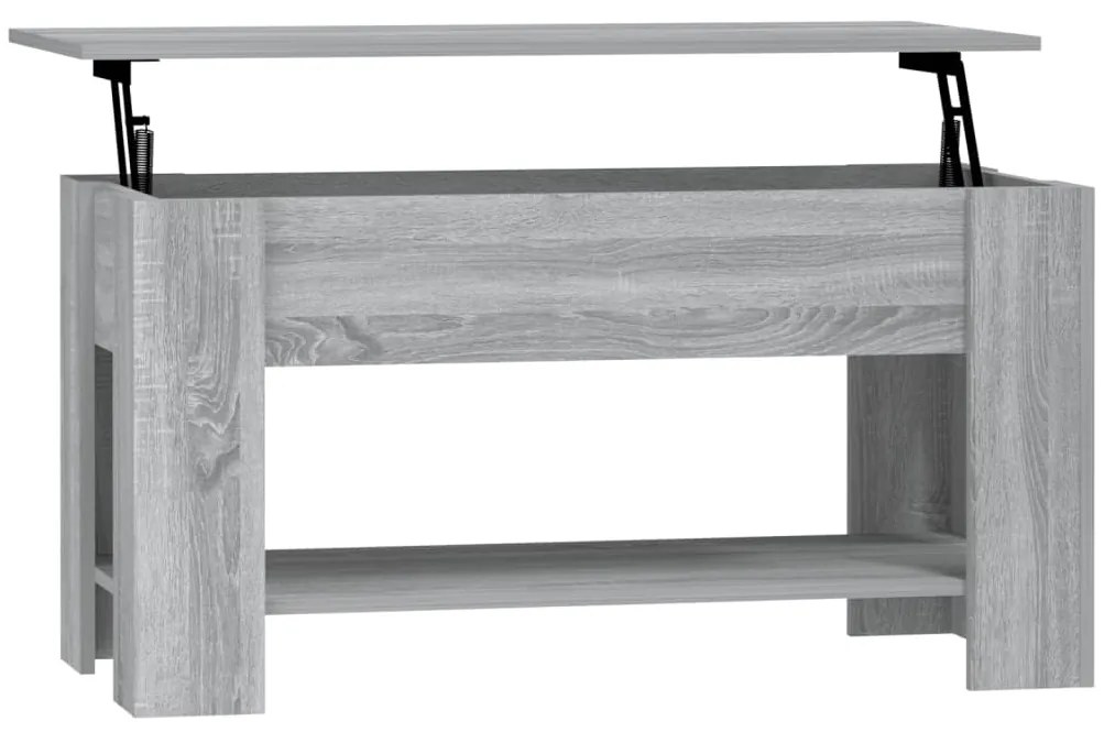 vidaXL Τραπεζάκι Σαλονιού Γκρι Sonoma 101x49x52 εκ. Επεξεργασμένο Ξύλο