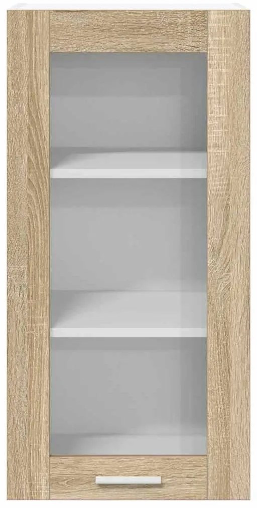 vidaXL Κρεμαστό ντουλάπι Riga 2 pcs Δρύς Sonoma 40 x 31 x 80 εκ.