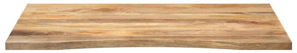 vidaXL Επιφάνεια Γραφείου Καμπύλη 110x80x2,5 εκ Μασίφ Ακατ. Μάνγκο