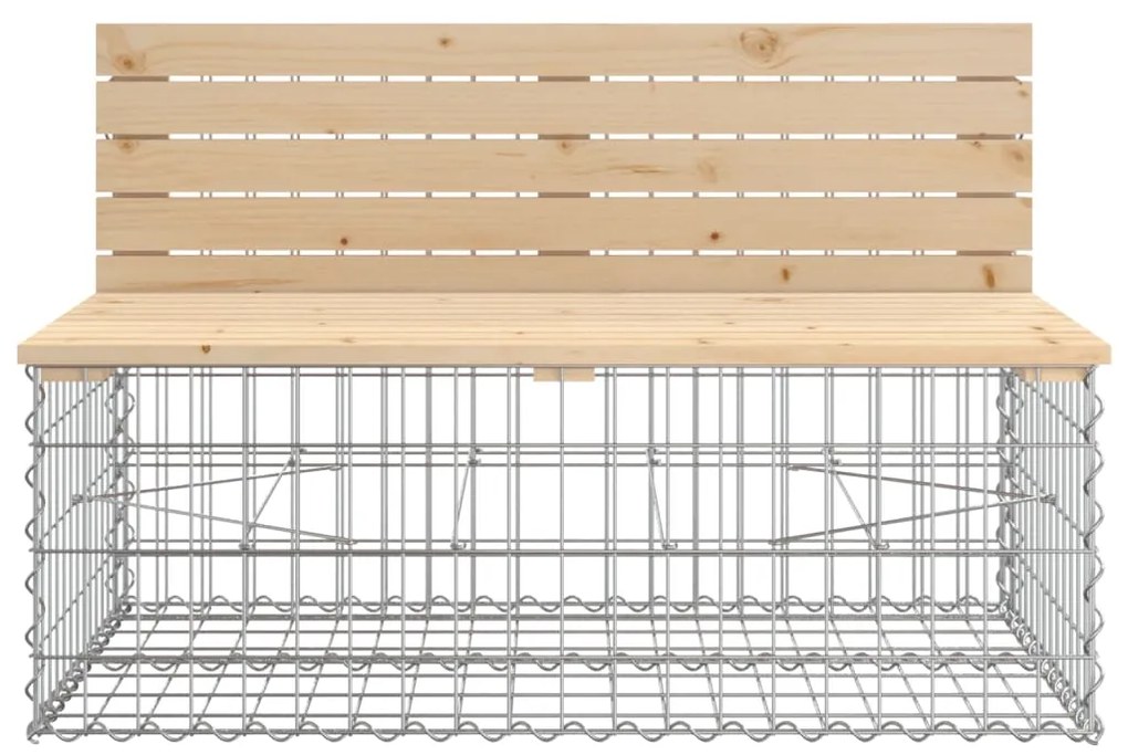 vidaXL Παγκάκι Κήπου Συρματοκιβώτιο 103x70x65 εκ. Μασίφ Ξύλο Πεύκου