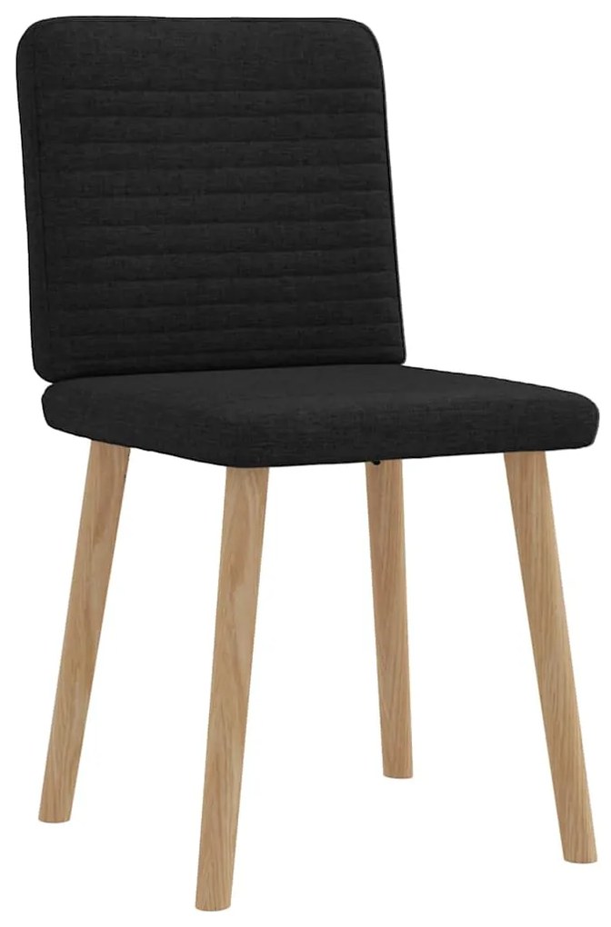 vidaXL Καρέκλες Τραπεζαρίας 2 τεμ. Μαύρες Υφασμάτινες