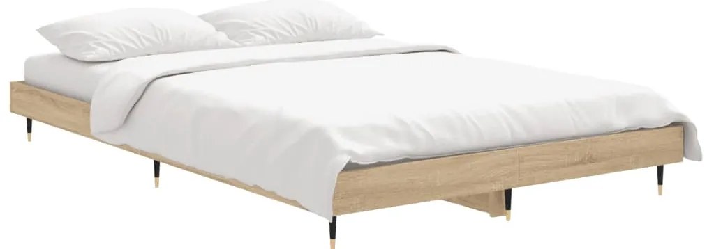 vidaXL Πλαίσιο Κρεβατιού Χωρ. Στρώμα Sonoma Δρυς 120x190 εκ. Επ. Ξύλο