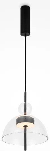 Κρεμαστό Φωτιστικό Οροφής LED 12W Γυαλί 32cm Bangkok Maytoni MOD185PL-L6B3K1 Διάφανο