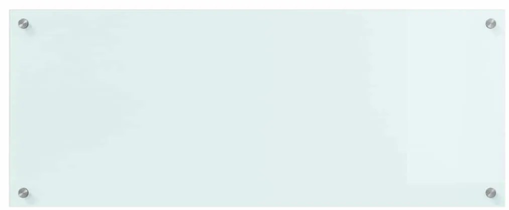 vidaXL Πίσω Πάνελ Κουζίνας Λευκό 100 x 40 cm σκληρυμένο γυαλί