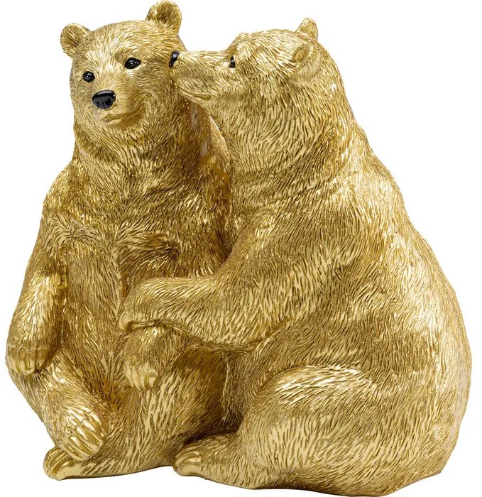 Διακοσμητικό Cuddly Bears Χρυσό 16,5x11x16 εκ