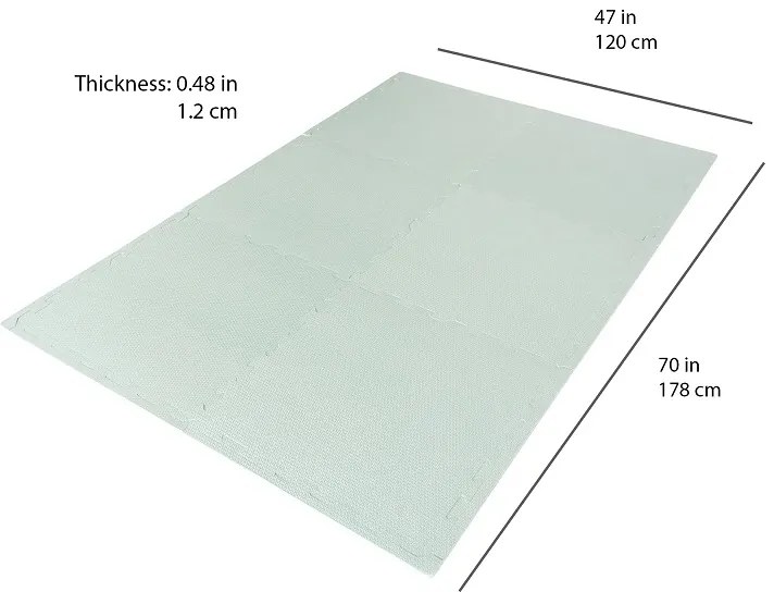 Παζλ δαπέδου 3sprouts EVA Foam Seafoam 178x120εκ
