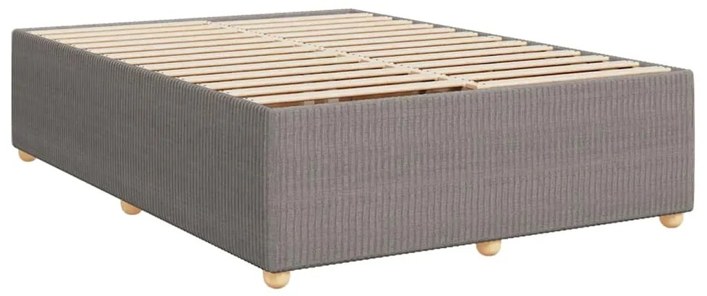 vidaXL Σκελετός Κρεβατιού Χωρίς Στρώμα Taupe 160x200 εκ. Υφασμάτινο