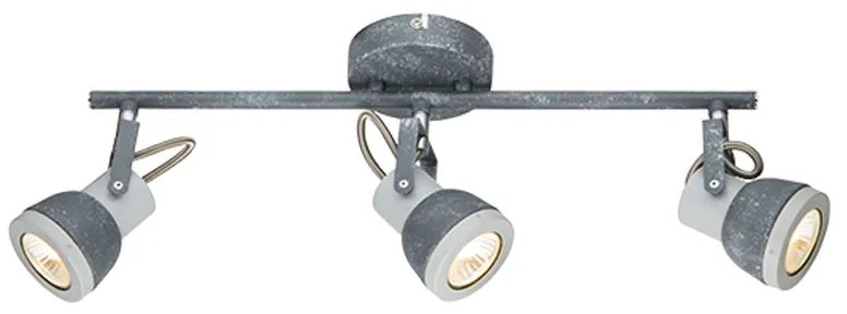 Σποτ Τρίφωτο Aca Inka MC167793C Grey Matt/Cement