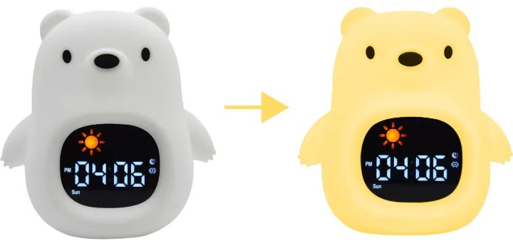 Kiddoboo Ξυπνητήρι-Φωτάκι SoundGlow Bear