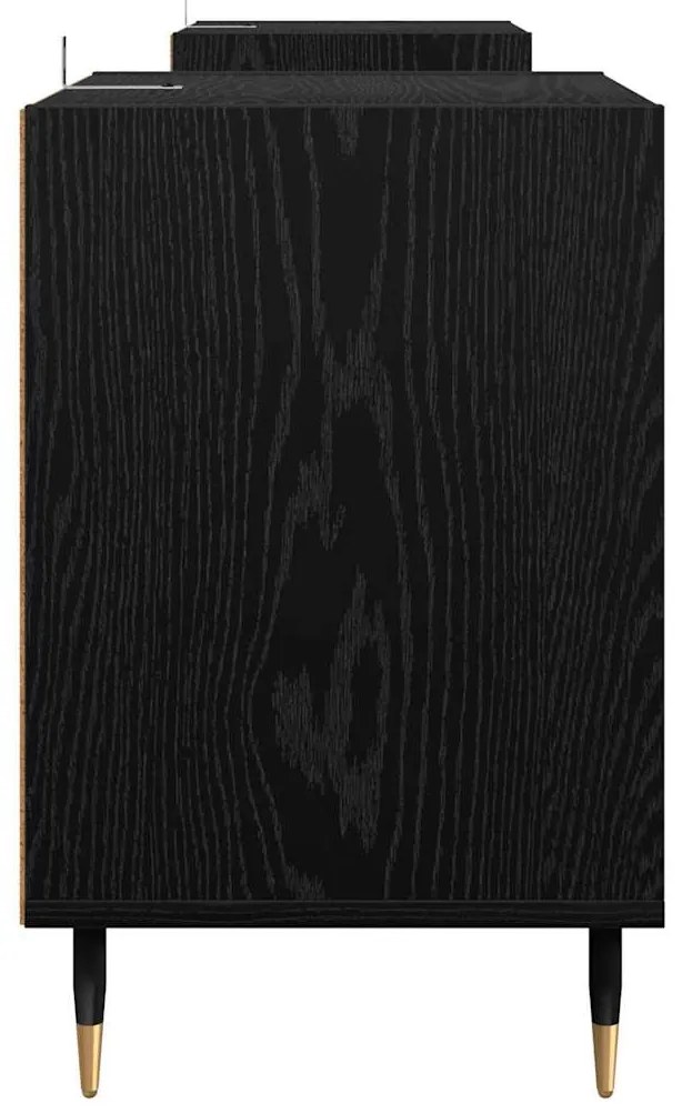 vidaXL Ντουλάπι TV Μαύρη Οξυά 160 x 35 x 55 εκ. Επεξεργασμένο ξύλο