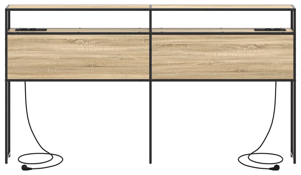 vidaXL Κεφαλάρι Αποθήκης Sonoma Oak 180 εκ. Επεξεργασμένο ξύλο