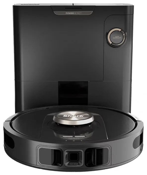 Ρομποτική ηλεκτρική σκούπα Shark PowerDetect RV2820VEEU, 650W, 0.3 l, 360 LiDAR, Αυτονομία έως 110 λεπτά, DirtDetect, Μαύρο
