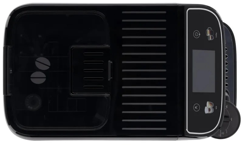 Καφετιέρα DeLonghi Magnifica PLUS ECAM 320.60.B, 1450W, 15 bar, 1.8l, 15 προγράμματα, 13 επίπεδα άλεσης, οθόνη αφής TFT, LatteCrema Hot, επιλογή κόκκων καφέ, Μαύρο