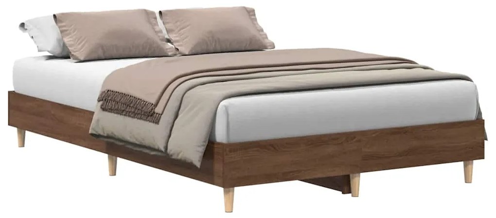 Πλαίσιο Κρεβατιού χωρίς Στρώμα Καφέ Δρυς 120x200εκ. Επ. Ξύλο 861036