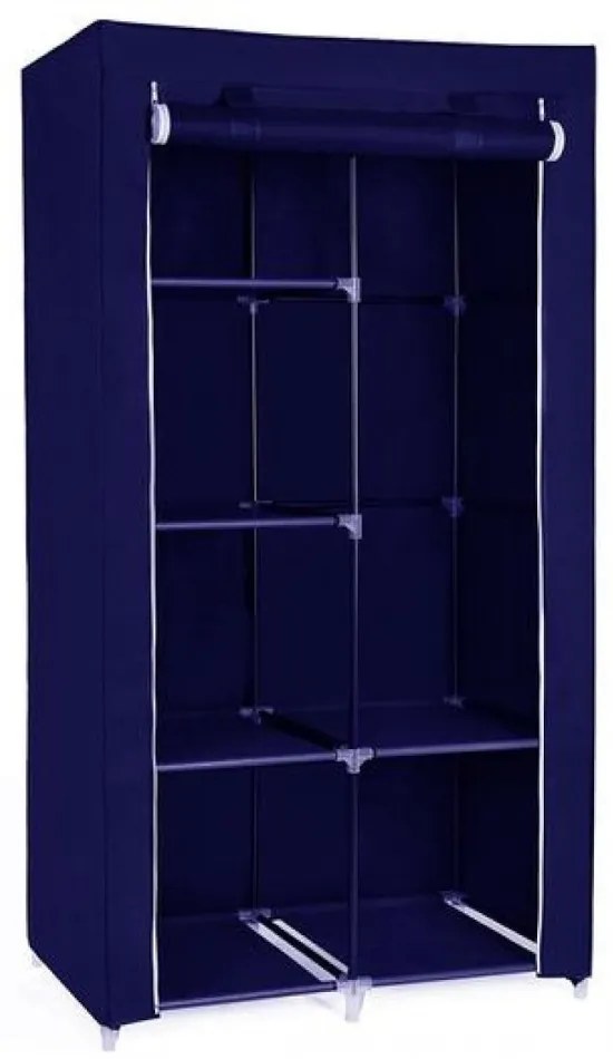 Υφασμάτινη Ντουλάπα Herzberg Μπλε HG-8010-BL