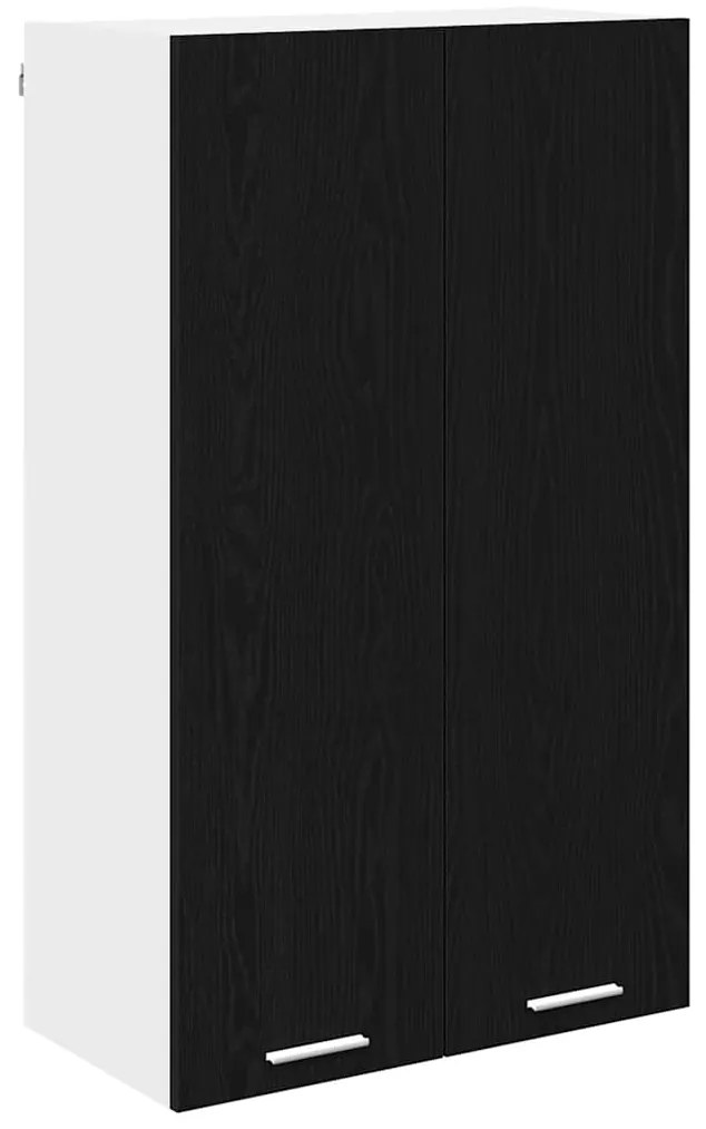 vidaXL Κρεμαστό ντουλάπι με αποθήκευση Μαύρη Οξυά 60 x 31 x 100 εκ.