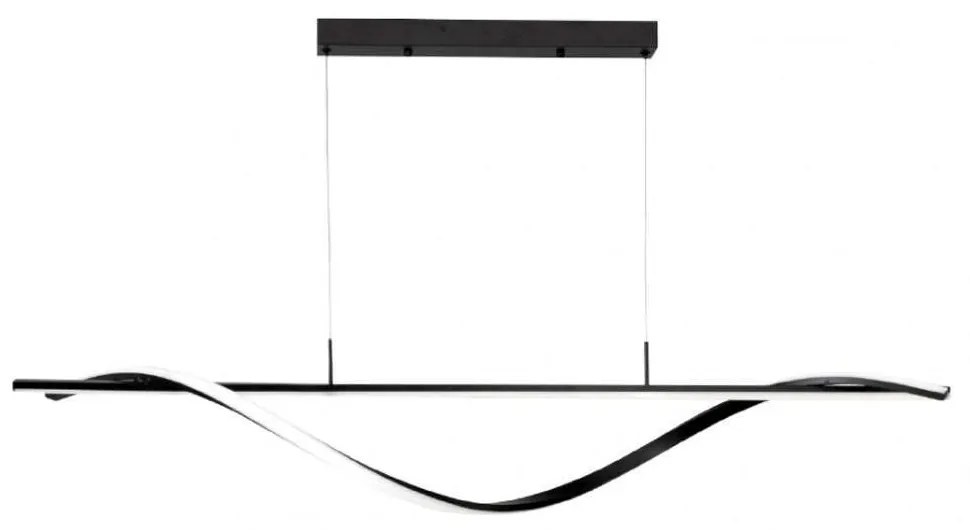 Φωτιστικό Οροφής - Ράγα 6084-BL 120cm Led 3400lm 40W Black Inlight