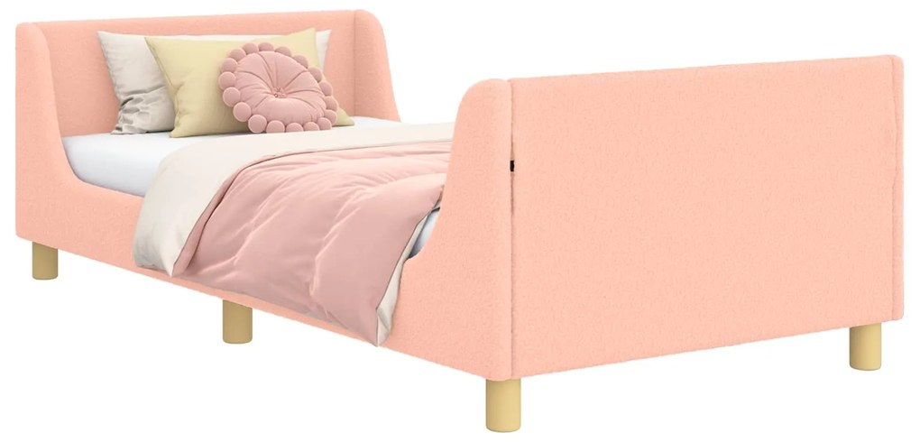 vidaXL Κρεβάτι Παιδικής Κρεβατοκάμαρας με Κεφαλάκι Ροζ 80 x 200 cm