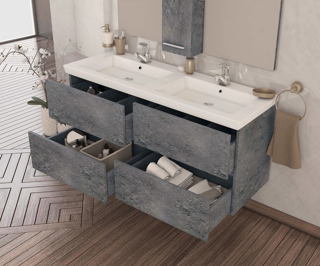 Πάγκος Κρεμαστός Drop Luxus 120-Γρανίτης