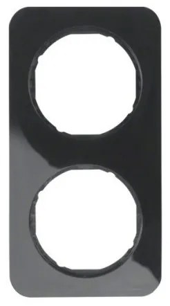 Πλαίσιο 2 Θέσεων Μαύρο Berker R.1 10122145 Hager-10122145-Μαύρο 10122145
