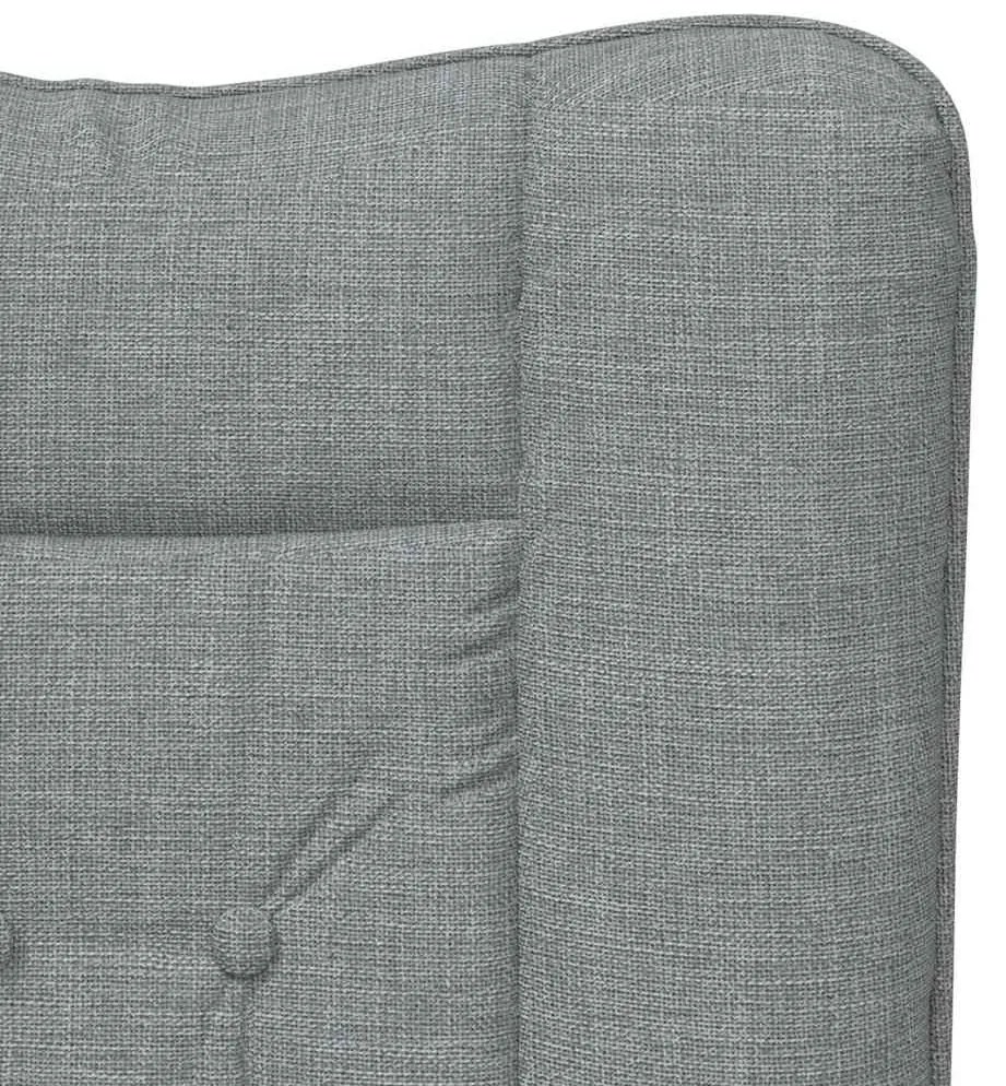 vidaXL Πολυθρόνα Ανοιχτό γκρι 63 x 67 x 94 εκ. Υφάσματος Sherpa