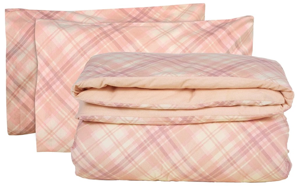 Σετ Παπλωματοθήκη Φανελένια Μονή 160x240 Happy Flannel 9638 5204850238469