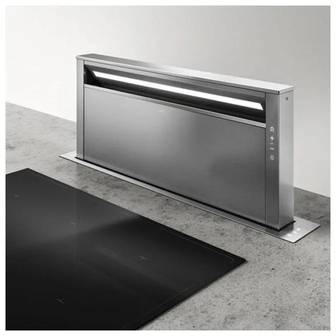Elica Get Up IX/A/90 Απορροφητήρας Νησίδα Downdraft 90cm Inox