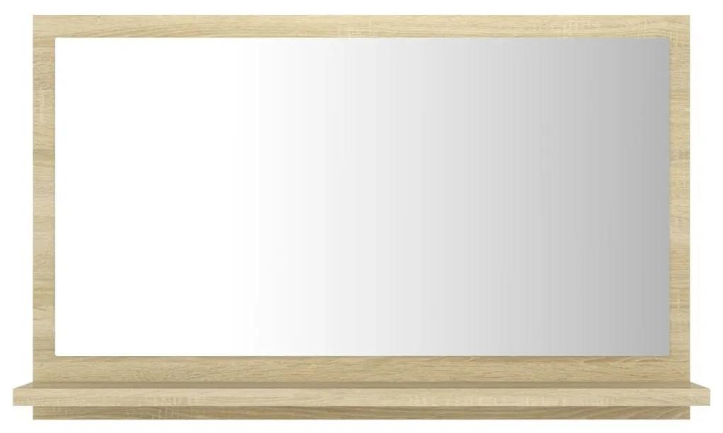 Καθρέφτης Μπάνιου Sonoma Δρυς 60 x 10,5 x 37 εκ. Μοριοσανίδα - Καφέ