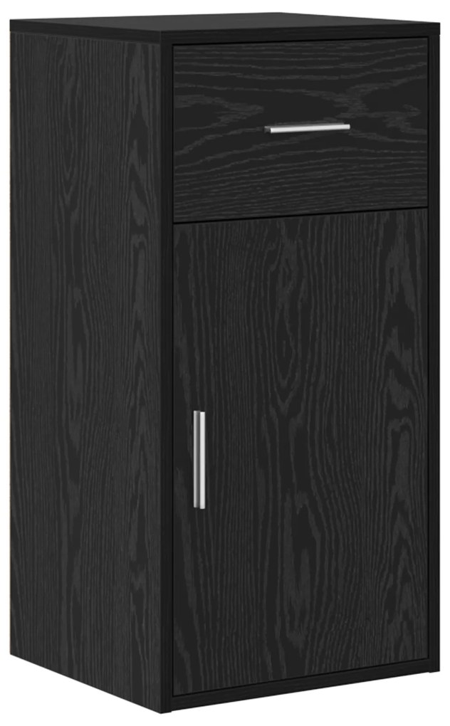 vidaXL Γραφείο Γωνίας Μαύρης Βελανιδιάς 102x88x75 cm Επεξεργασμένη Ξυλεία