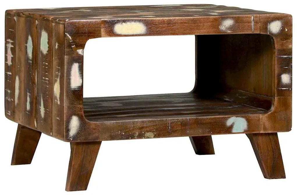 vidaXL Τραπεζάκι σαλονιού 50 x 50 x 35 cm Στερεό Ανακτηθέν Ξύλο