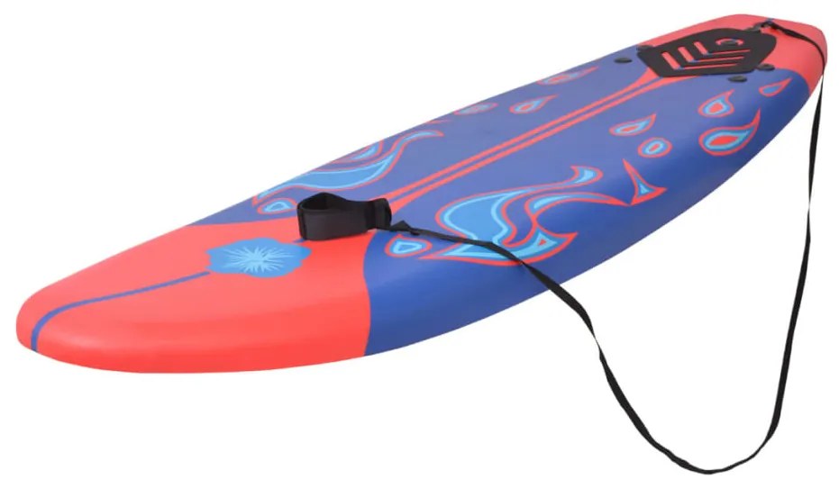 vidaXL Σανίδα Surf Μπλε/Κόκκινη 170 εκ.