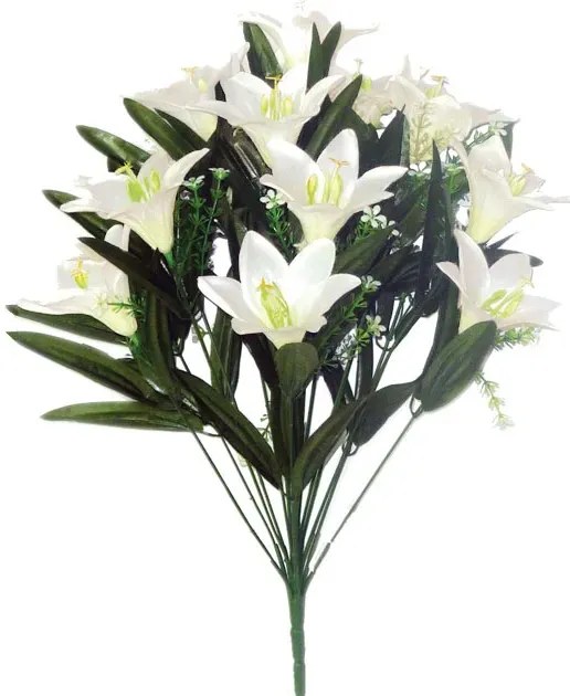 MarHome ΜΠΟΥΚΕΤΟ ΕΚΡΟΥ ΛΙΛΙΟΥΜ X18 Υ52cm 12/60ΚΙΒ 00-1339