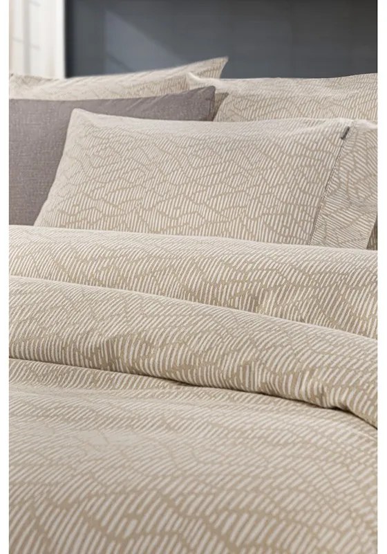 Σετ Σεντόνια Φανελένια King Size 270x265 Brenta Camel 5206480672897