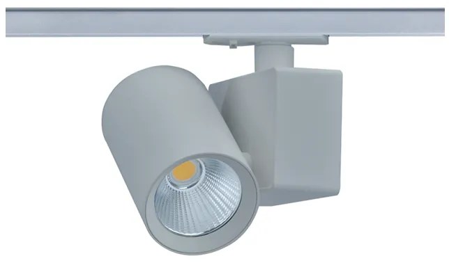 Σποτ Φωτιστικό Ράγας LED IP20 Μονοφασικό  20W 3000K Lisor ACA-LISOR2030G2-Γκρι LISOR2030G2