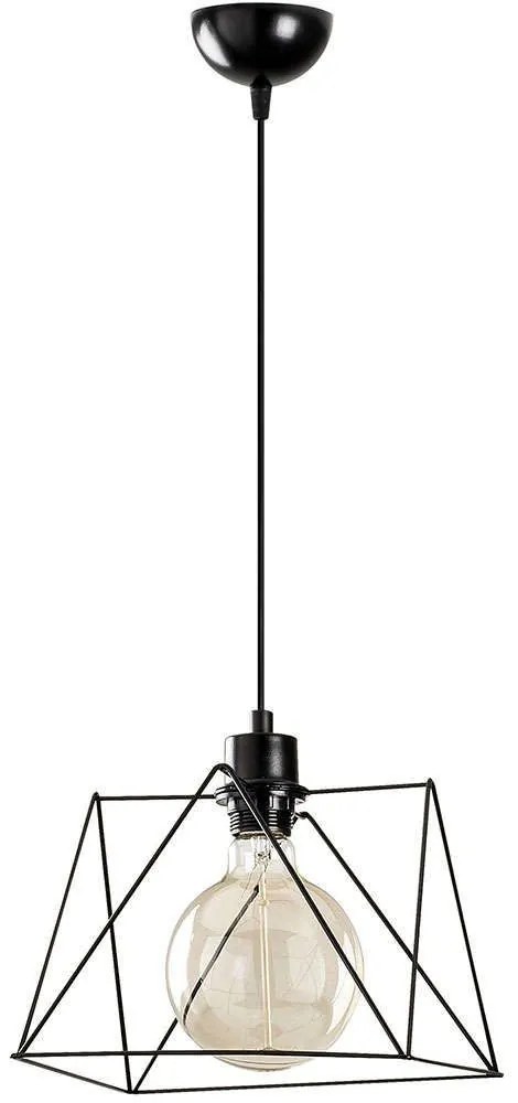 Φωτιστικό Οροφής Best 521SHN3368 Φ24x122cm 1xE27 40W Black Opviq