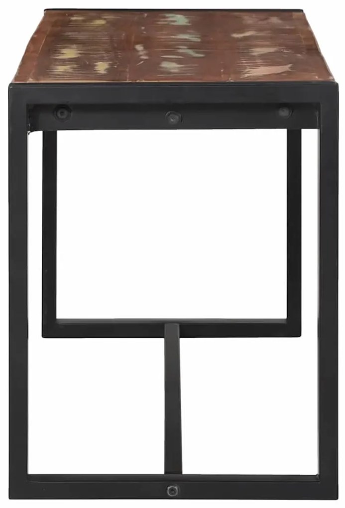 vidaXL Παγκάκι Πολύχρωμο 100 x 35 x 45 εκ. Μασίφ ανακυκλωμένο ξύλο