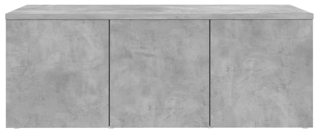 Έπιπλο Τηλεόρασης Γκρι Σκυροδέματος 80x34x30 εκ. Επεξ. Ξύλο 801863