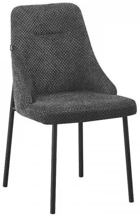 ΚΑΡΕΚΛΑ ΤΡΑΠΕΖΑΡΙΑΣ Fylliana FL31 ΜΕ ΜΕΤΑΛΛΙΚΑ ΠΟΔΙΑ ΚΑΙ ΓΚΡΙ ΧΡΩΜΑ ΥΦΑΣΜΑΤΟΣ 56x49x87εκ 627-224-034 - 2 ΤΕΜΑΧΙΑ