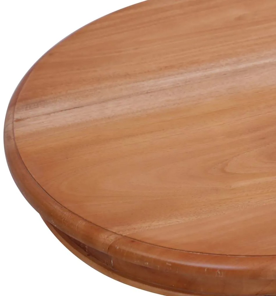 vidaXL Τραπεζάκι Βοηθητικό Φυσικό Χρώμα 50 x 50 x 65 εκ. Μασίφ Μαόνι