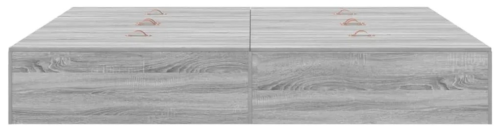 vidaXL Σκελετός Κρεβατιού Γκρι sonoma 180 x 200 cm Επεξεργασμένο ξύλο