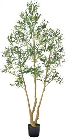 VEVOR 210cm Artificial Olive Tree Tall Fake Plant with Pot for Home Office