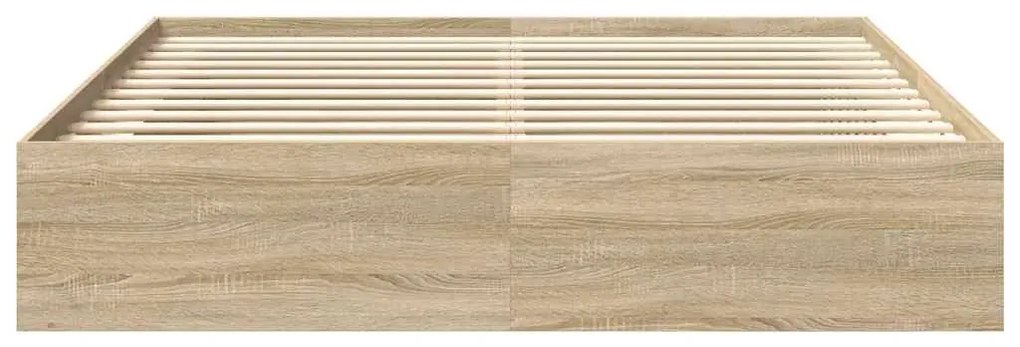 vidaXL Πλαίσιο Κρεβατιού Sonoma Δρυς 200x200 εκ.