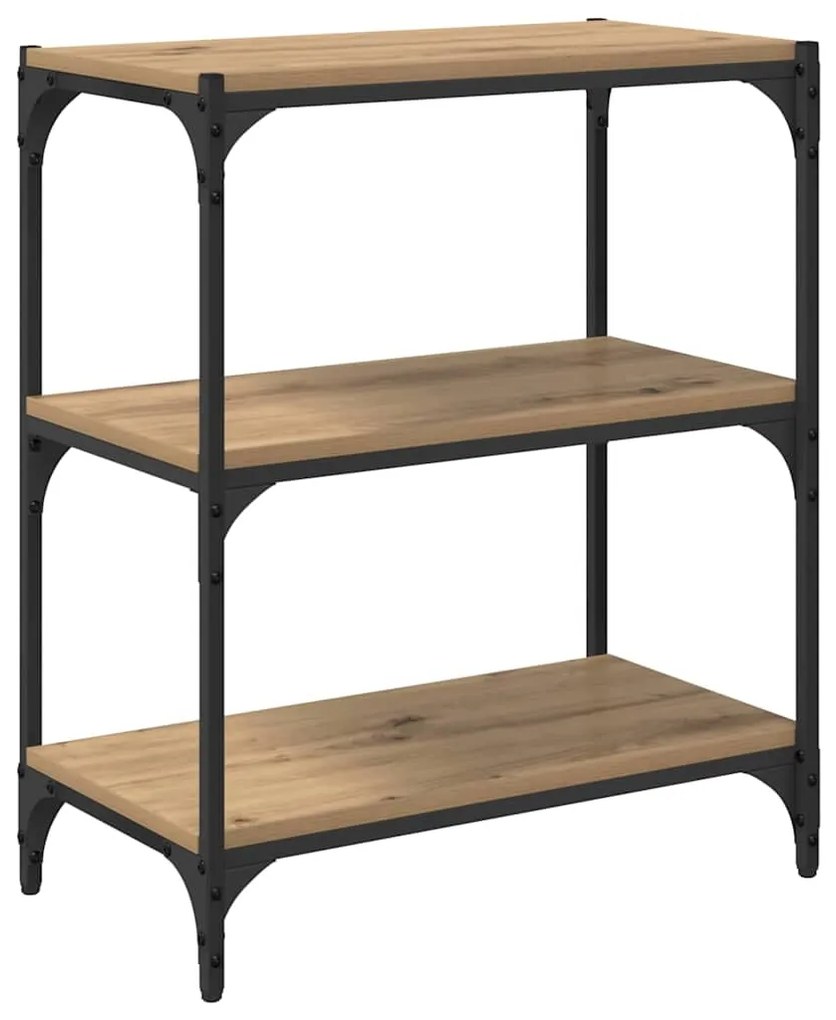 vidaXL Βιβλιοθήκη artisan δρυς 60 x 33 x 71 εκ Επεξεργασμένο ξύλο