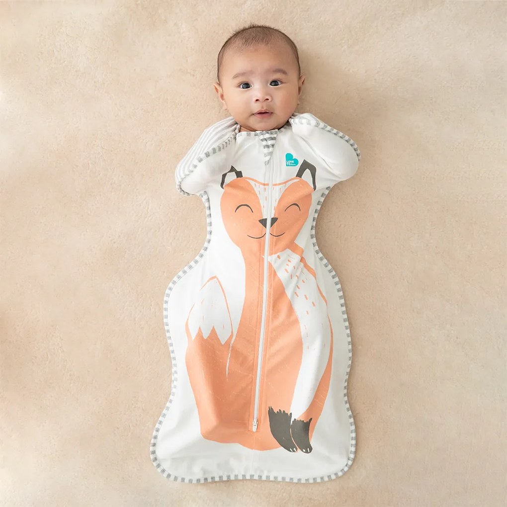 Υπνόσακος LoveToDream Swaddle UP Original 1.0tog Orange Fox Limited Edition 2.2-3.8kg Newborn