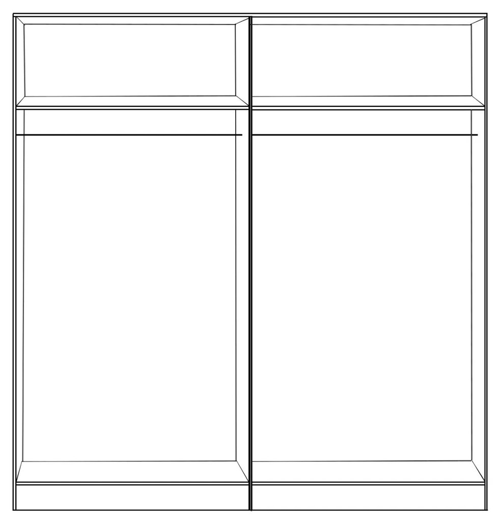Ντουλάπα JENNA Τετράφυλλη Sonama 160x42x181 εκ. 160x42x181 εκ.