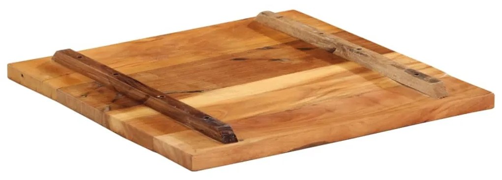 vidaXL Επιφάνεια Τραπεζιού Τετρ.60x60 εκ 25-27 χιλ Μασίφ Ανακ. Ξύλο