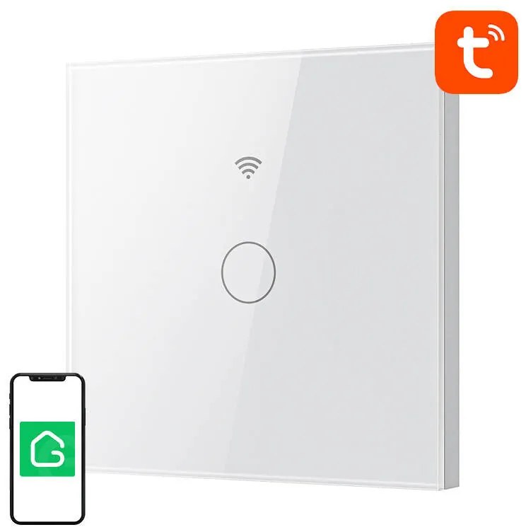 Smart Touch WiFi Light Switch Gosund SLS1 Single (optional N) Tuya