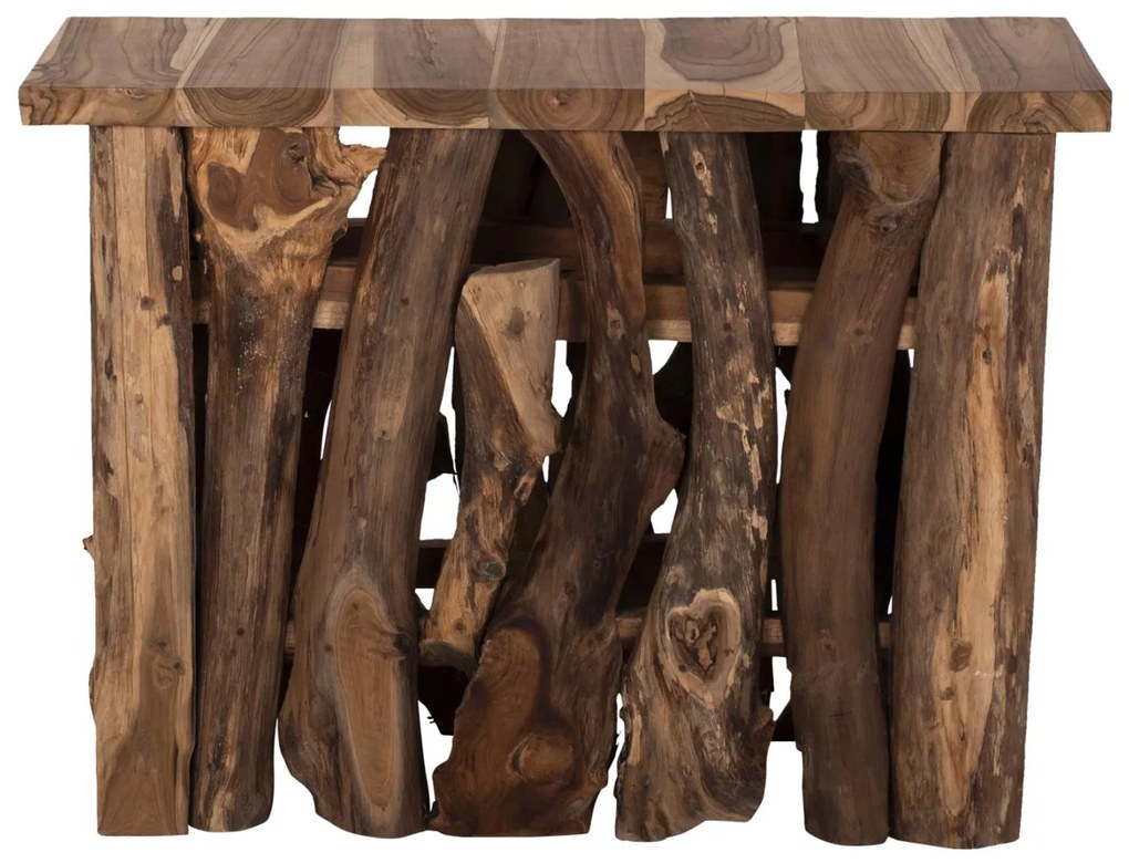 Κονσόλα C9336 απο Μασίφ Ξύλο TEAK Φυσικό 100x35x75Y εκ. 100x35x75 εκ.