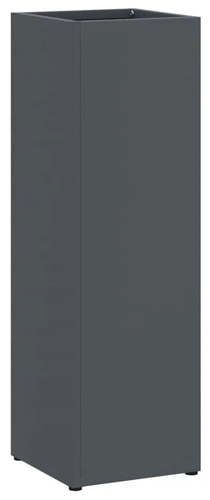 vidaXL Σχέδιο & βάση αποθήκευσης Ανθρακί 15.5 x 15.5 x 49 εκ Ατσάλι